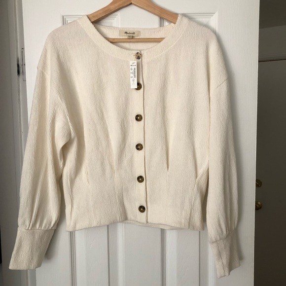 Madewell Button-Front Cardigan Top - Picture 3 of 4